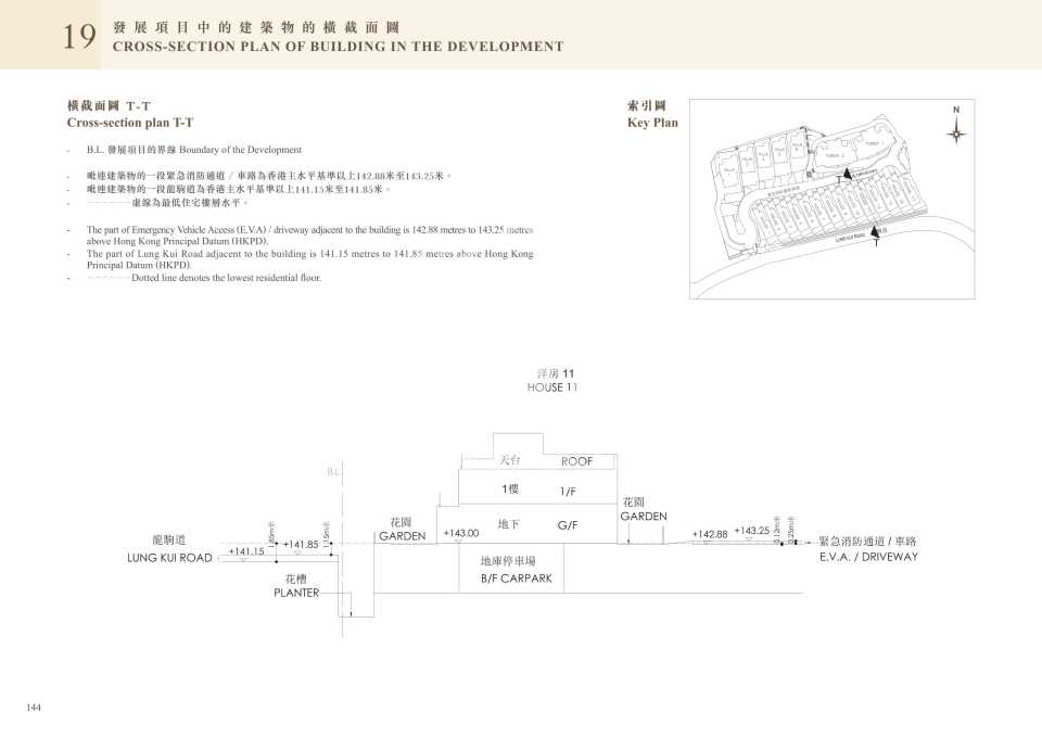 橫截面圖t-t